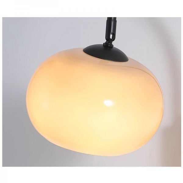Frendorf | GlareFlex Bauhaus Glas-Wandleuchte | Drehbare LED-Leuchte | Modernes Wand-Design