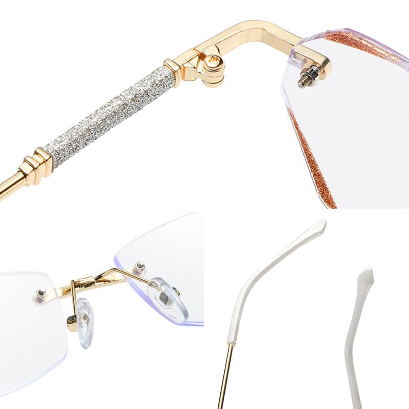 Frendorf | Modische randlose Anti-Blaulicht Lesebrille