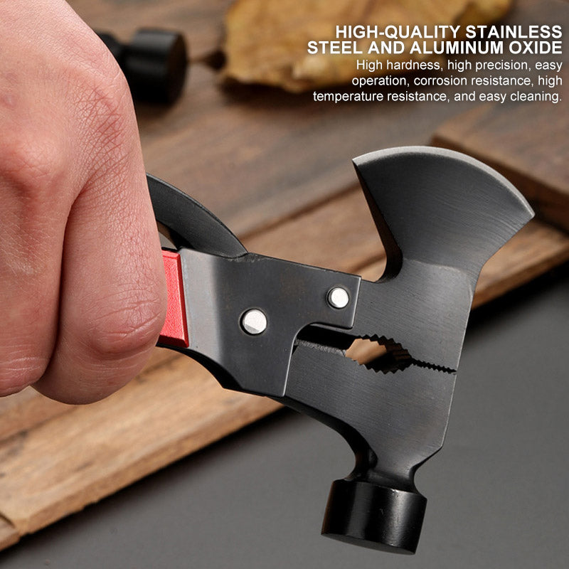 Frendorf | Stahlhammer-Axt-Multitool für Camping
