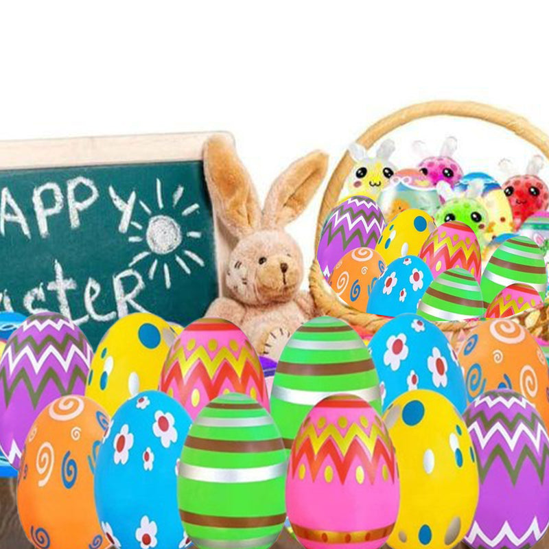 Frendorf | 24er-Pack vorgefüllte Ostereier mit Quetschspielzeug
