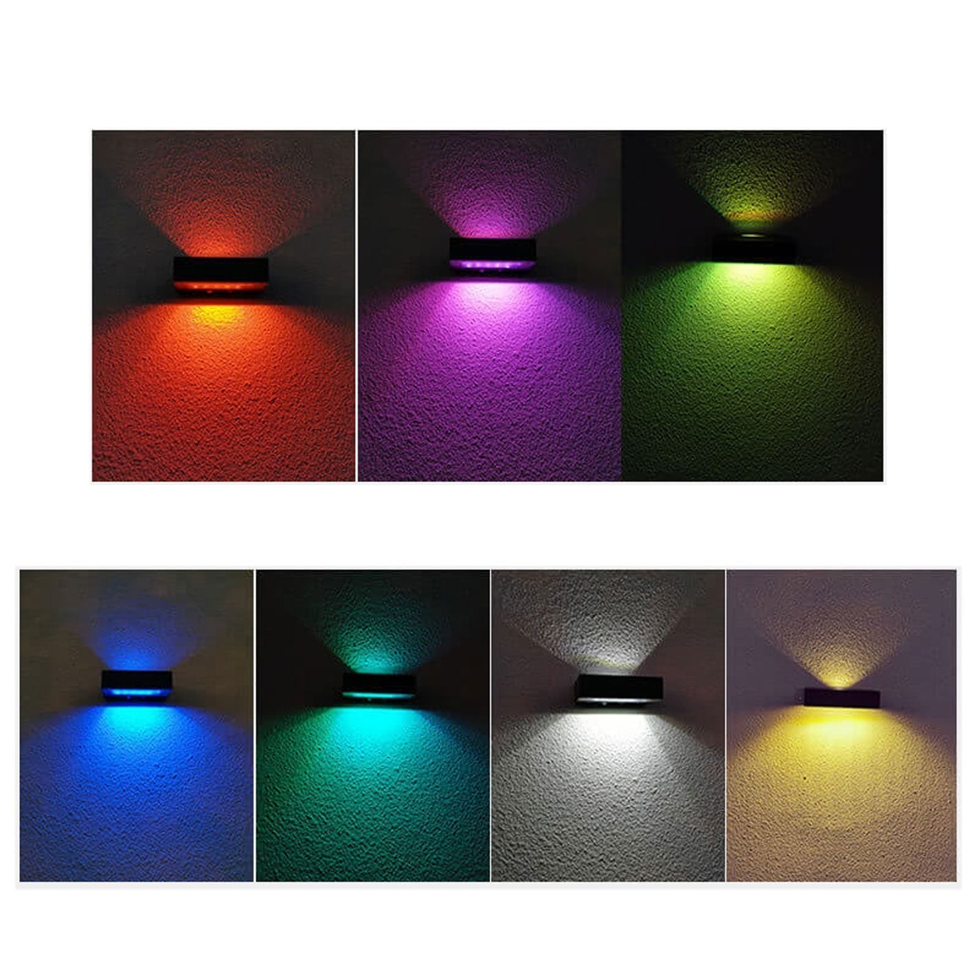 Frendorf | SolarBrite Duo LED Außenwandleuchte | Doppelkopf-Solarleuchte | Wasserdicht & Modern