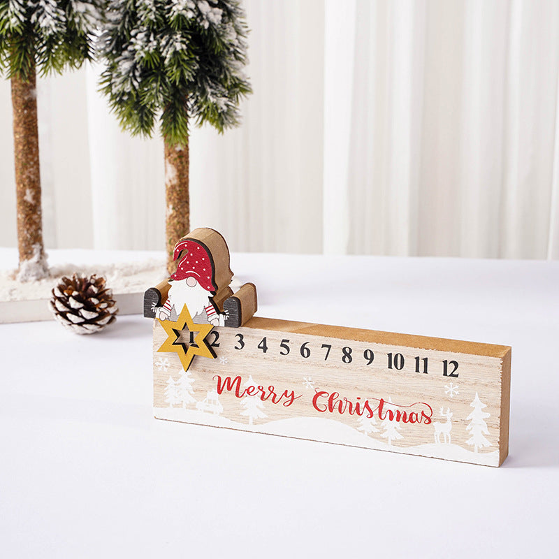 Frendorf | Frohe Weihnachten Holz Mobile Weihnachtsmann Kalender Ornament