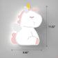 Frendorf | GlowBunny LED Kinder Wandleuchte | Kreatives Design | Einhorn & Hase | Dimmbar & Modern