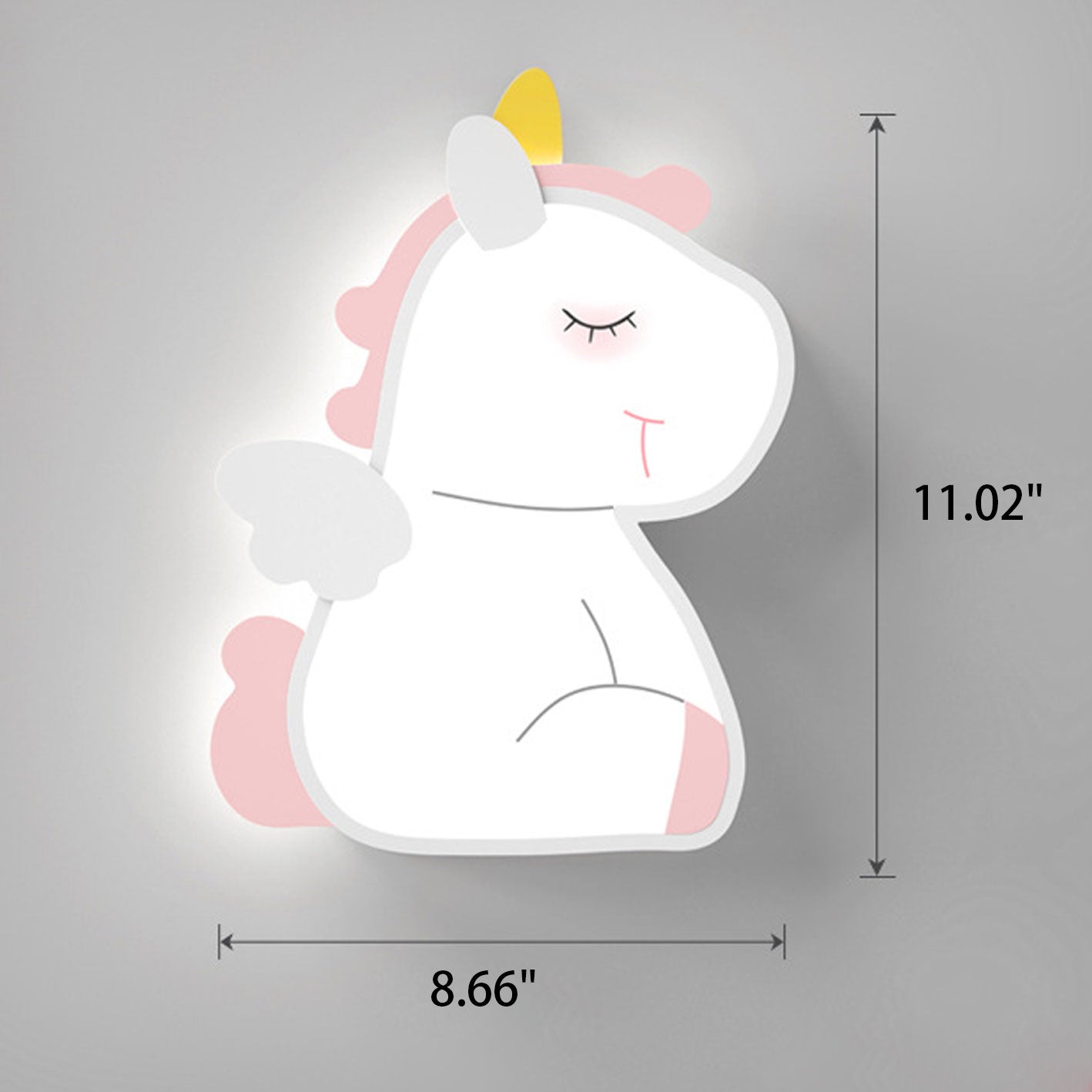 Frendorf | GlowBunny LED Kinder Wandleuchte | Kreatives Design | Einhorn & Hase | Dimmbar & Modern