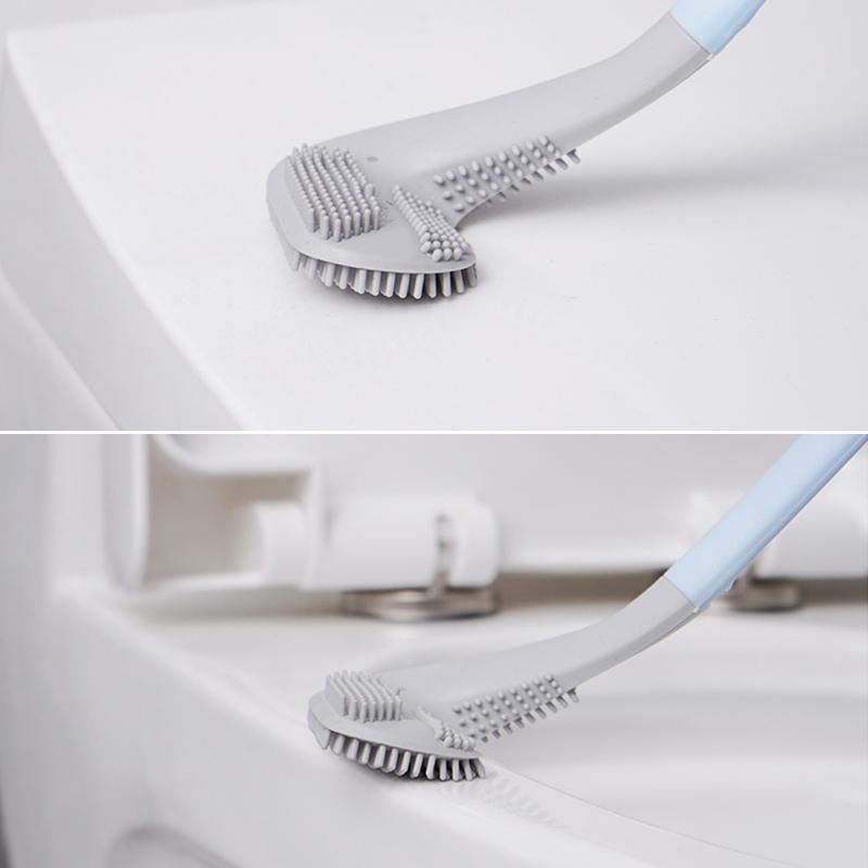 Langer Griff Flexible Silikon Golf WC-Bürste