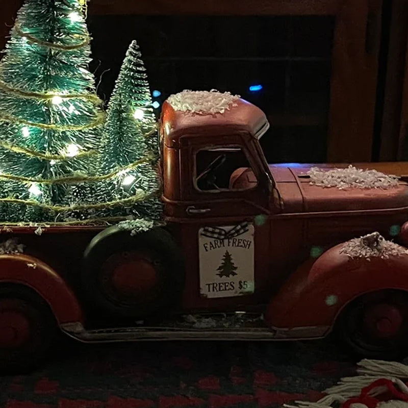 Frendorf | Roter Bauernhof-LKW Weihnachten Dekorationen