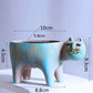 Frendorf | PlantPurr Design Pflanzgefäße | Elegante Blumentöpfe für Innen und Außen | Katzenliebhaber-Deko