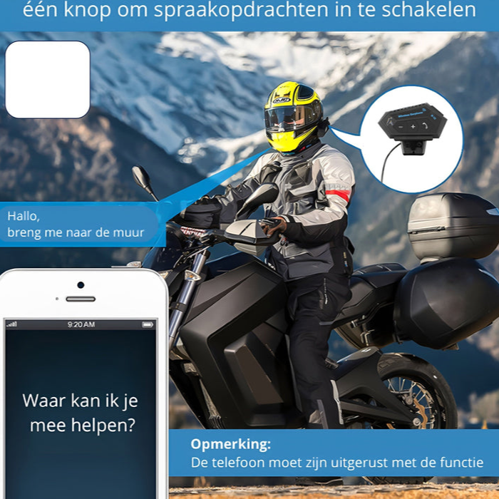 Frendorf | Drahtloser Motorhelm-Headset | Sicher Kommunizieren und Fahren | Immer Verbunden