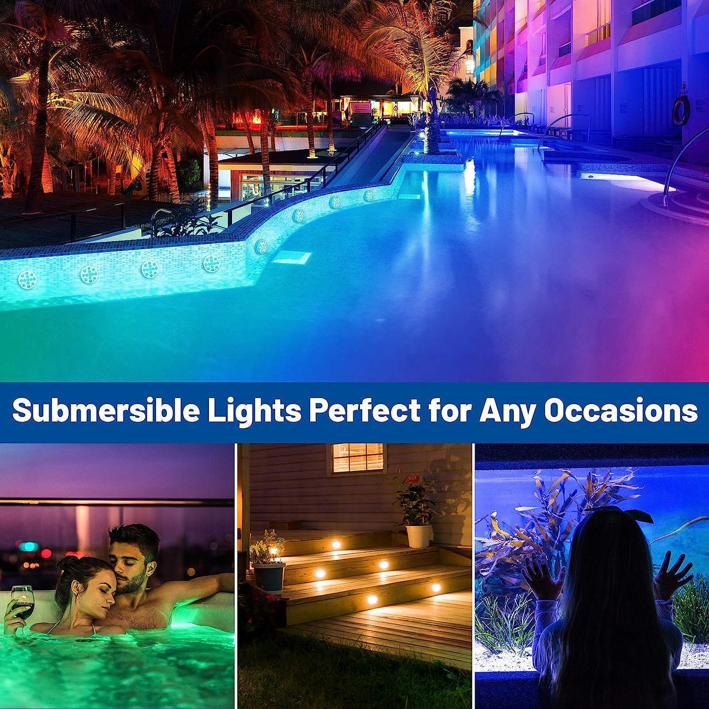 Frendorf | LED-Poolbeleuchtung (4er-Pack)