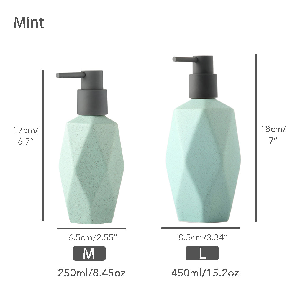 Keramischer Seifenspender, Flüssigkeitsbadflasche, simples Design, nachfüllbare wiederverwendbare Lotionpumpe für Badezimmer Küche