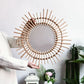 Rattan runder Sonnen spiegel