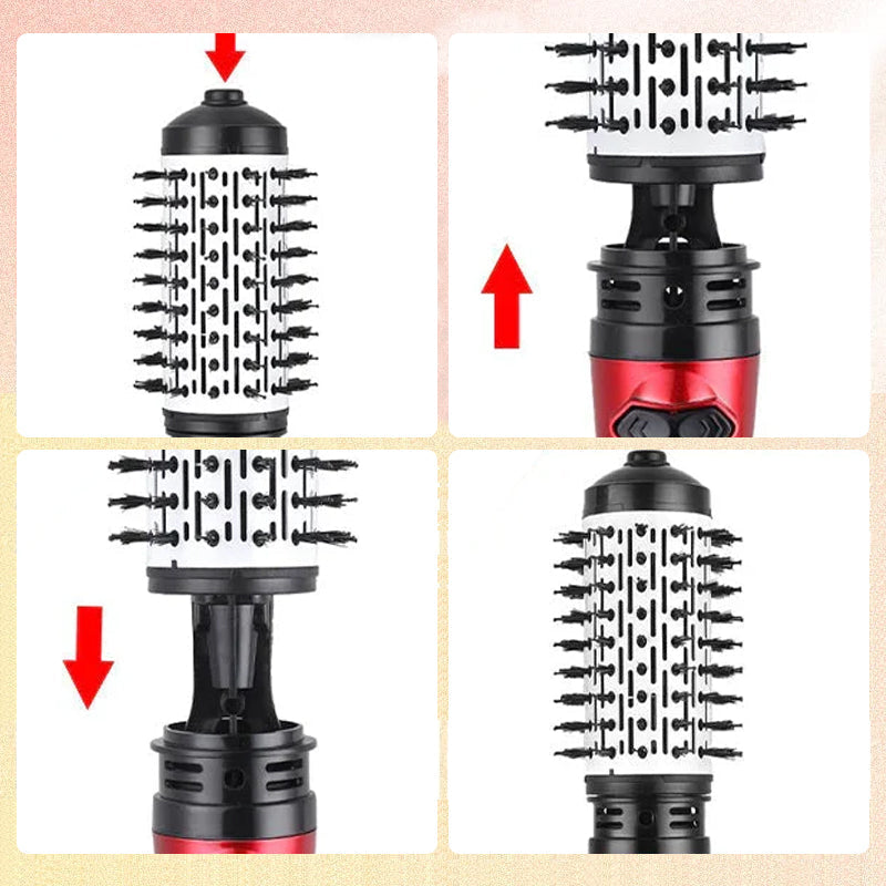 2-in-1 Warmluftstyler und rotierender Haartrockner