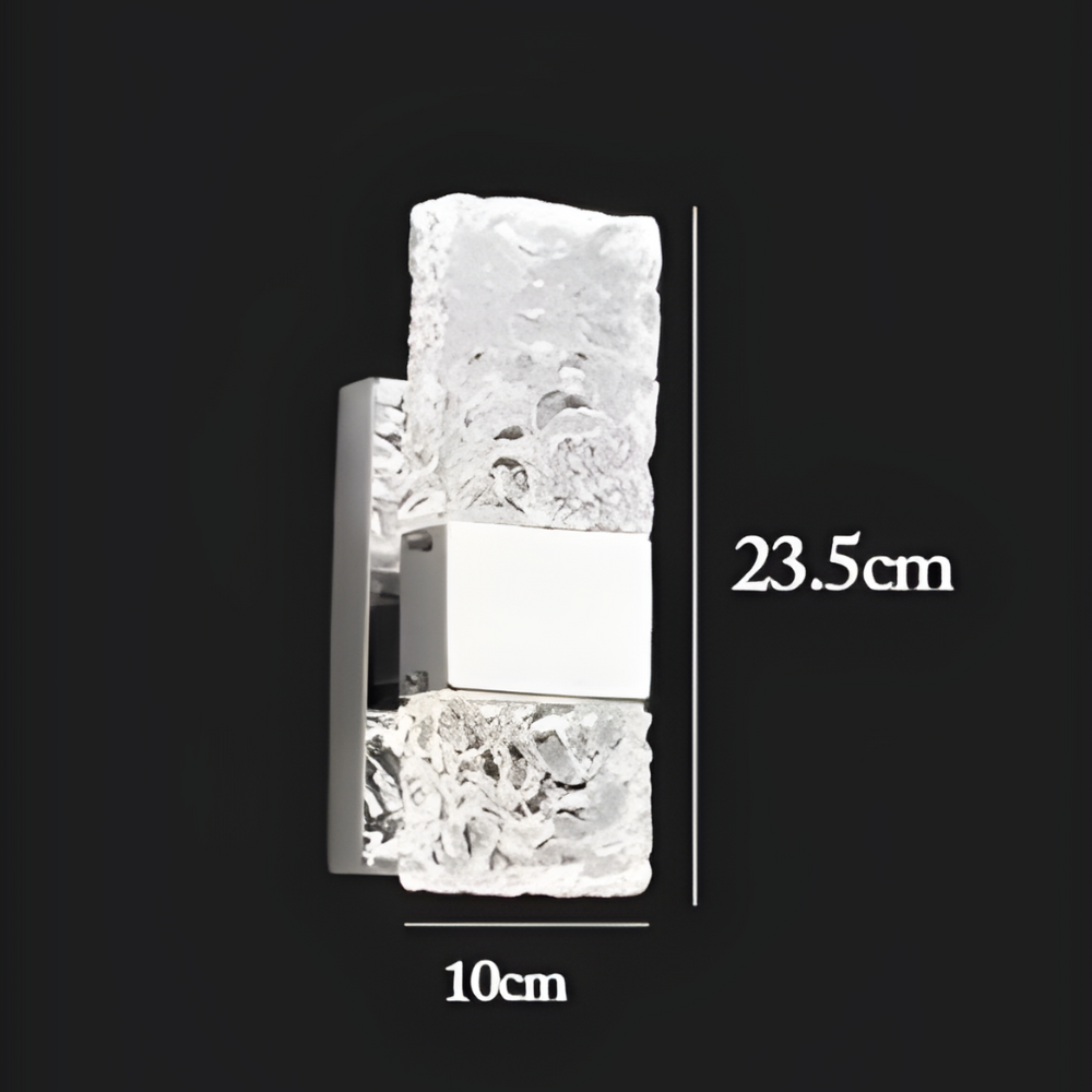Frendorf | GlaciaLuxe LED Wandleuchte | Kristalldesign | Elegante Beleuchtung | Modern & Luxuriös