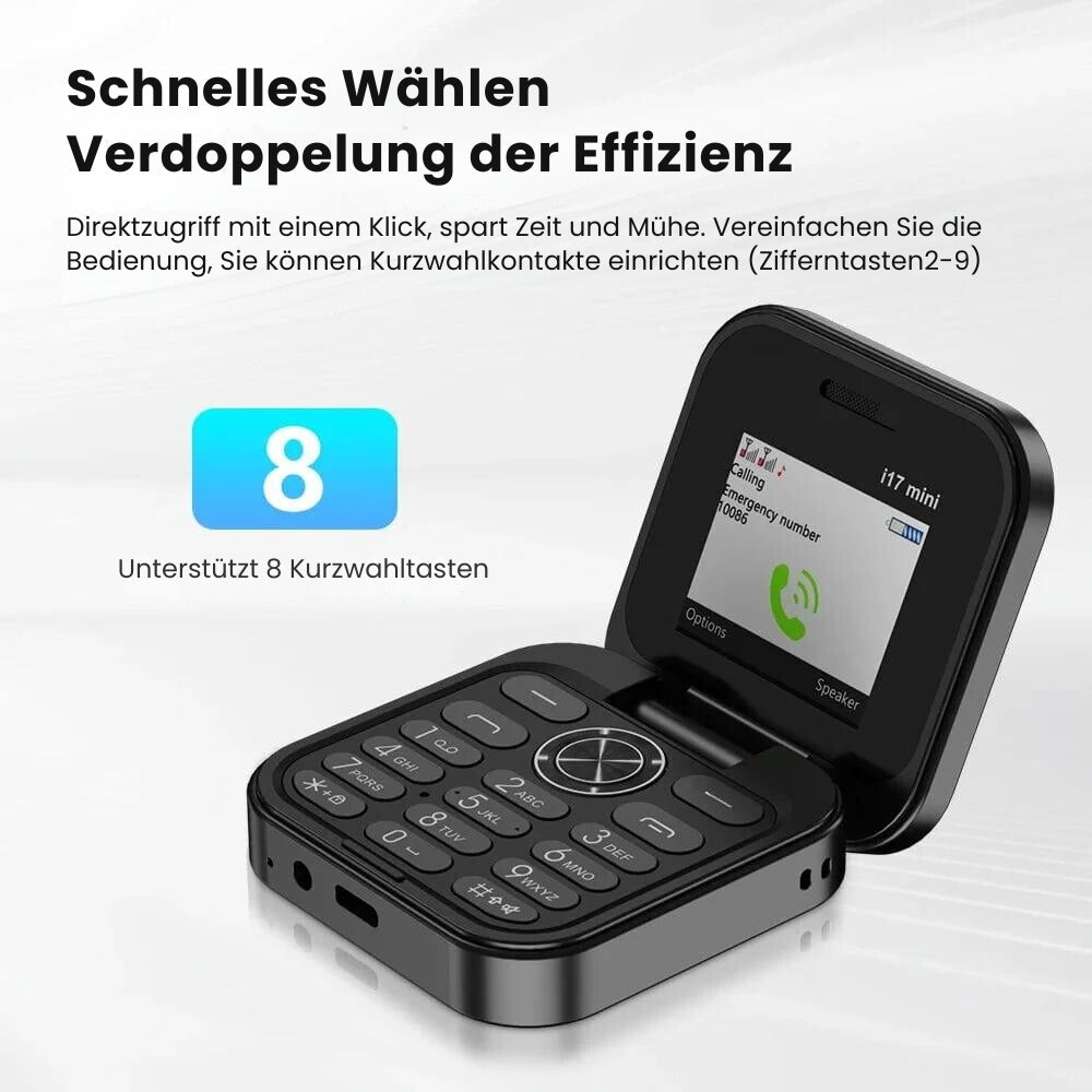 Frendorf | NanoFlip - 2024 Neues Mini-Flip-Handy