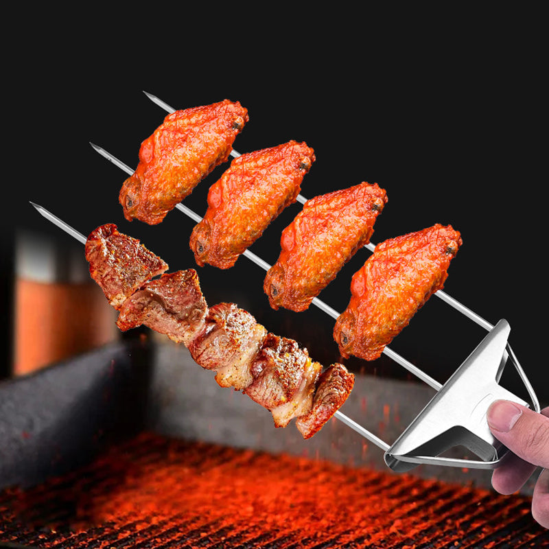 Frendorf | 3-Way Grill Skewers, Stainless Steel Skewers for BBQ