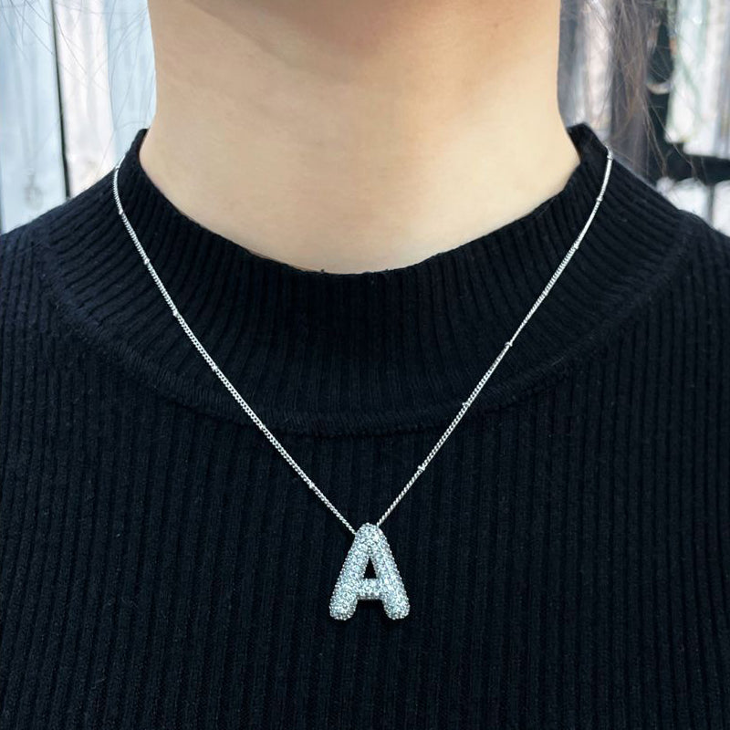 Frendorf | Alphabet-Diamant-Anhänger-Halskette