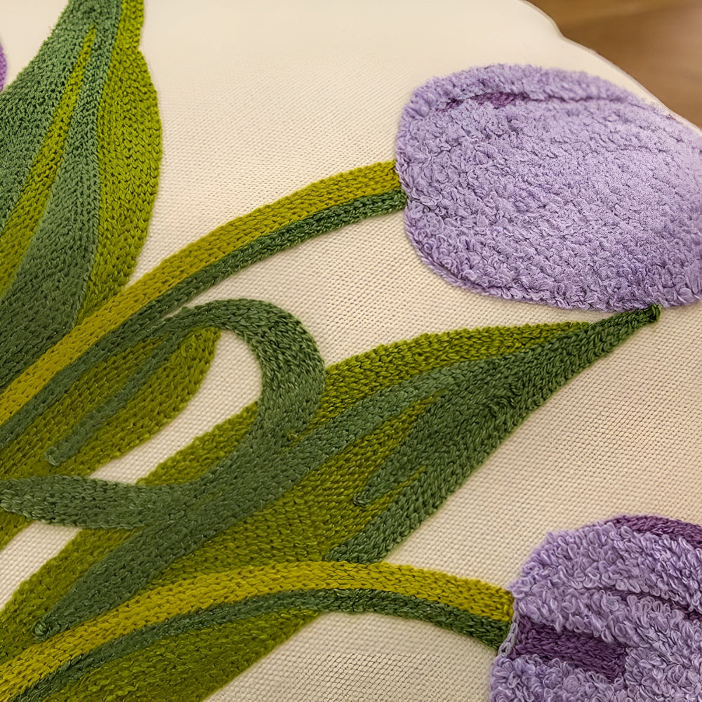 Frendorf | Blumende Tulpenkissenbezug