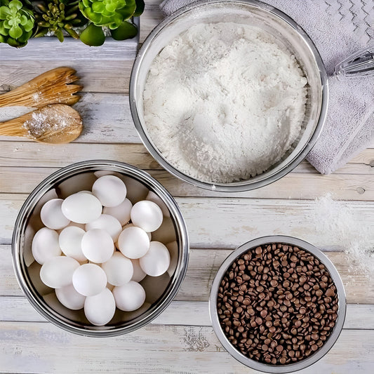 Frendorf | 3-teiliges Edelstahl-Mischschüssel-Set