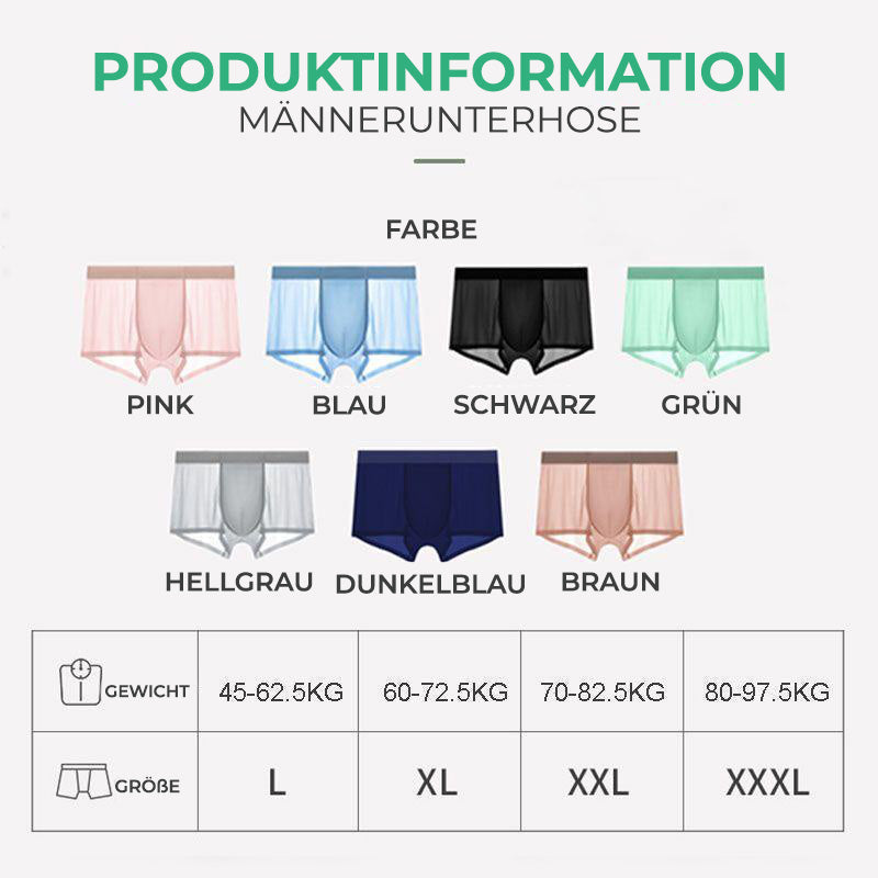 Frendorf | Sommer Essentials Herren Eis Seiden Boxershorts Unterwäsche