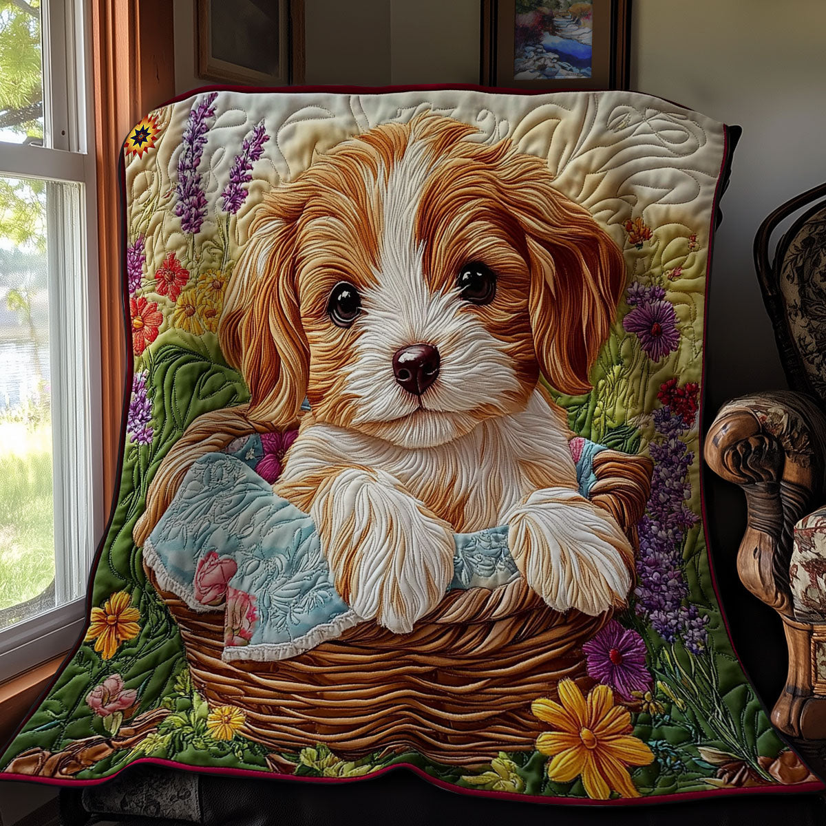 Basket Puppy Quilt