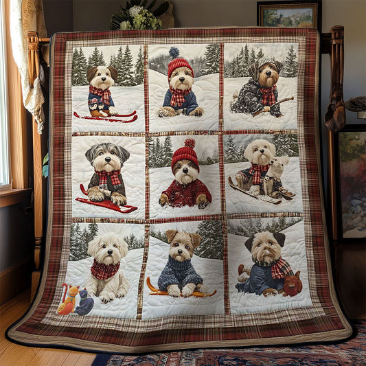 Mini Schnauzer Winter Spieldecke