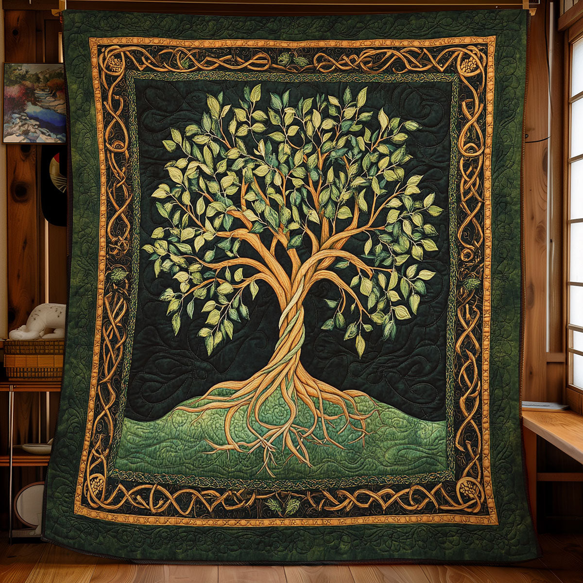 Schöner Lebensbaum Quilt