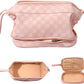 Frendorf | Abiudeng Große Make-up Tasche, Doppelschicht Kosmetiktasche, Reise Make-up Tasche, Leder Make-up Tasche, Kosmetische Reisetaschen, Tragbare Leder Kulturbeutel, Geräumige Kosmetiktasche für Frauen und Mädchen