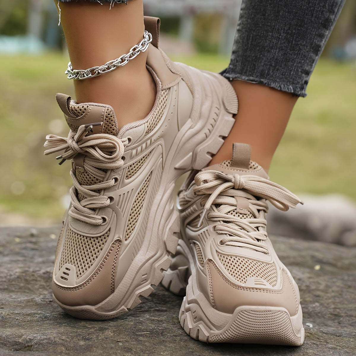 Frendorf | Dick besohlte, höhenverstellbare Chunky Sneakers