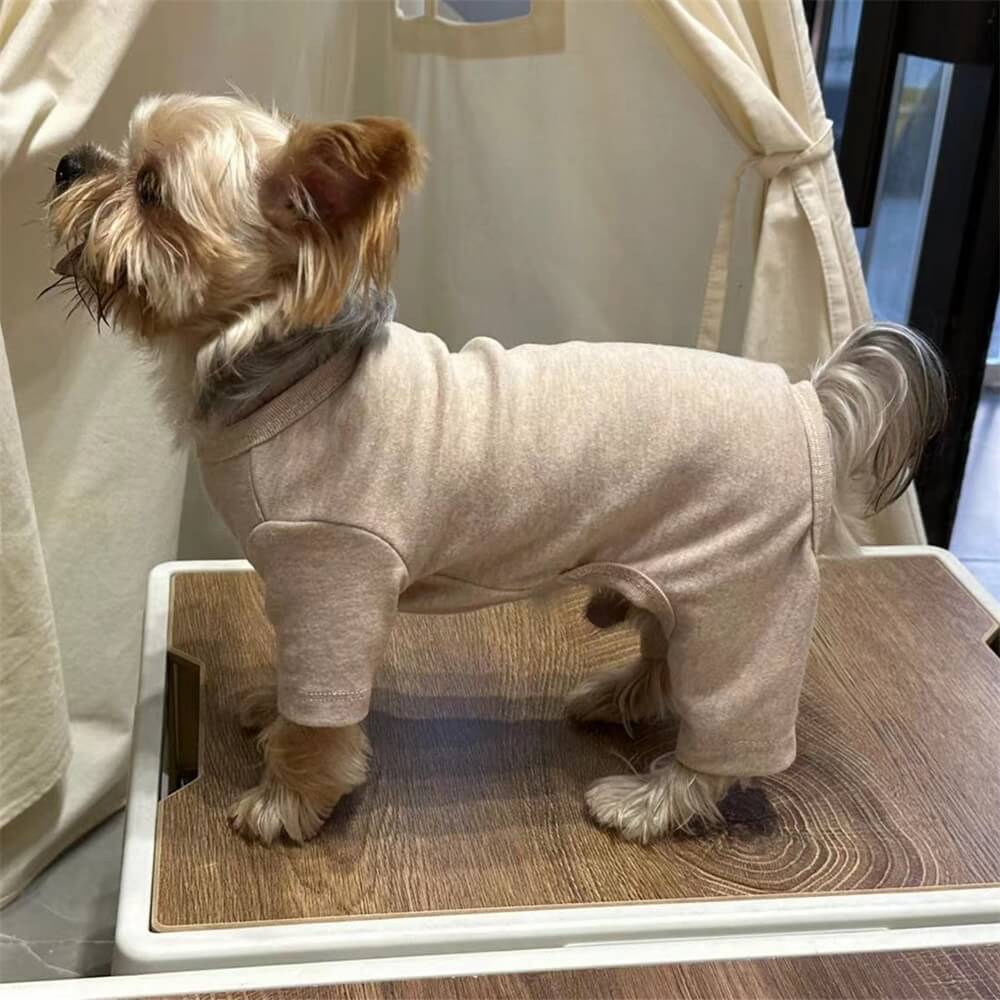 Gemütlicher Hunde-Pyjama - Weiche und kuschelige Ganzkörper-Haustierschlafkleidung
