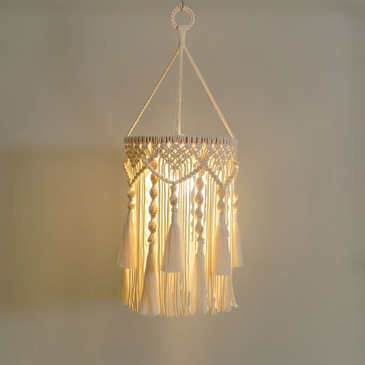 Frendorf | BohoGlow - Handgewebte Makramee Pendelleuchte