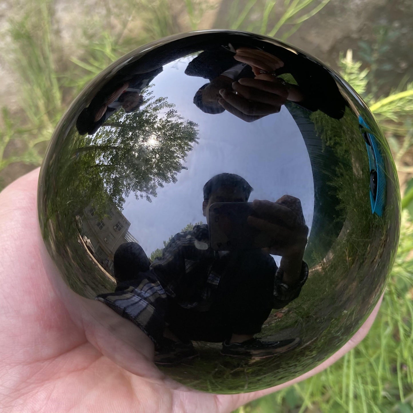Frendorf Obsidian Kristallkugel Dekoration
