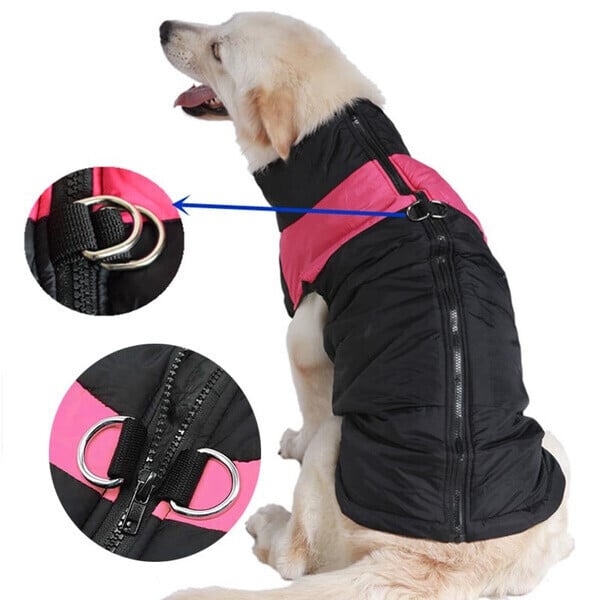 Winter Warme Wasserdichte Hundeweste mit Reißverschluss (Gr.S-7XL)