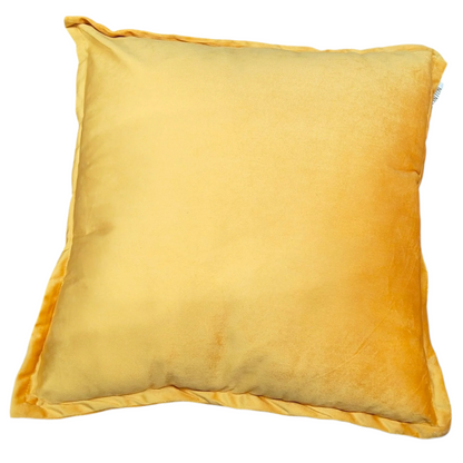 Frendorf | Zerknittertes Samt Kissen 45x45cm - Luxuriöses Dekoratives Kissen für Lebhafte Wohnakzente