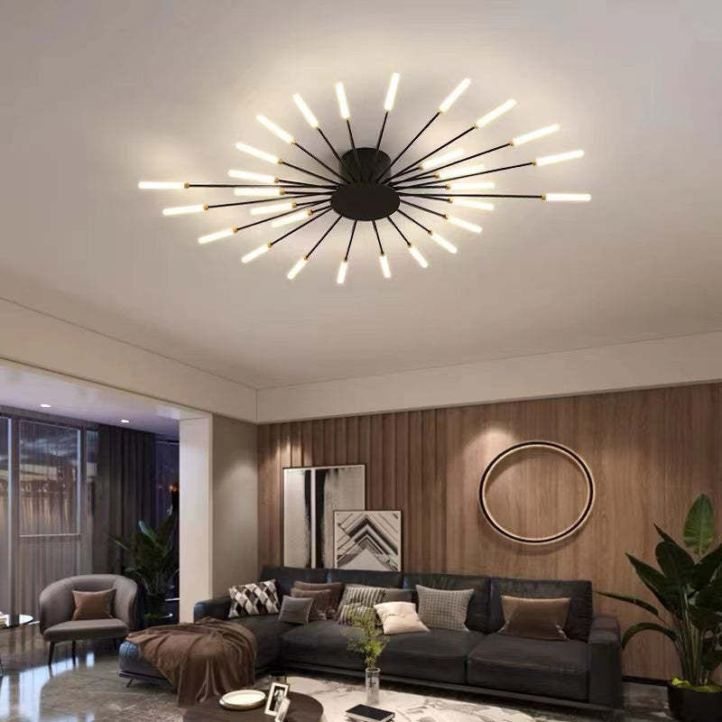 Frendorf | StarBurst Feuerwerk Deckenleuchte | Moderne LED Pendelleuchte | Stimmungsvolles Dekolicht für Zuhause
