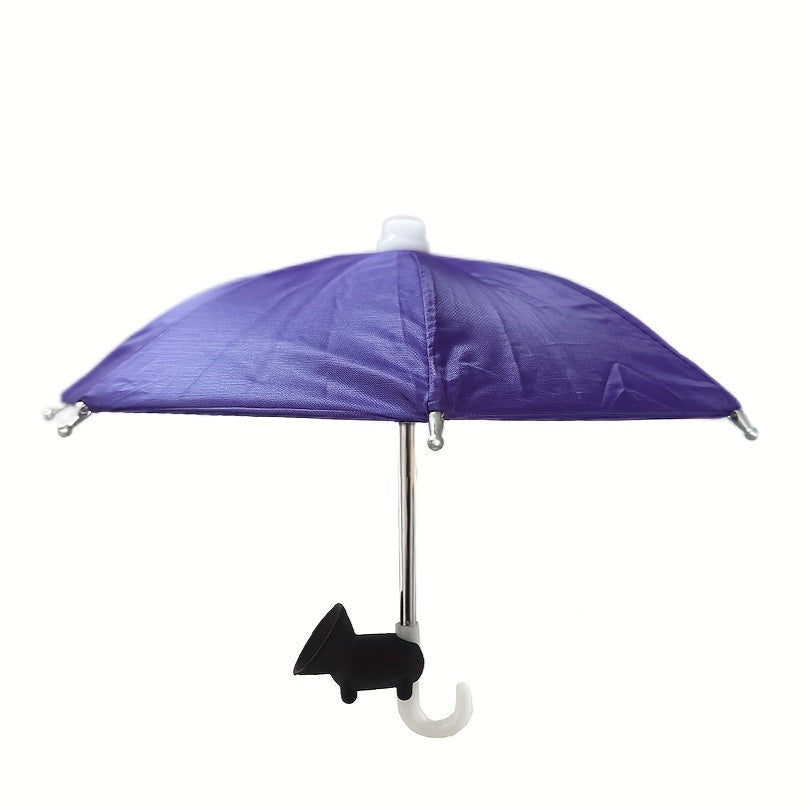 Frendorf | MiniSmart Regenschirm – Smartphone Sonnen- und Regenschutz mit Saugnapfhalter