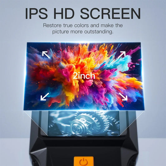 1080p wasserdichte Endoskopkamera mit 2,0-Zoll-LCD & einstellbarem LED, mehrere Rohrlängen