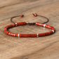 Frendorf | Geflochtenes Armband mit 2,4 mm Naturstein-Rollern – Seraphina