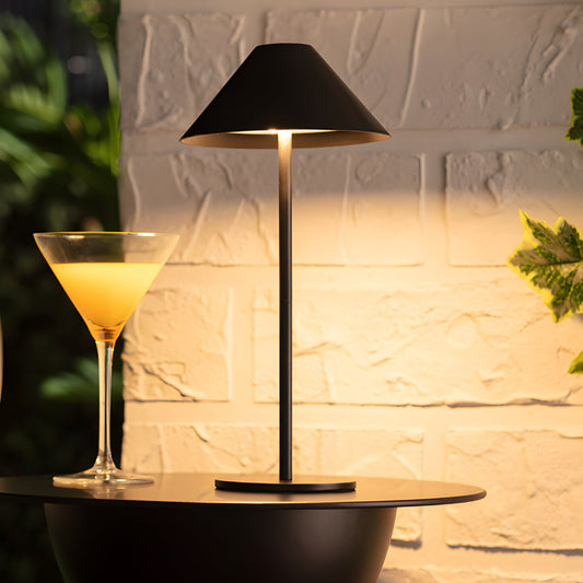 Minimalistische dimmbare Touch-Tischlampe - wasserdichtes und wiederaufladbares Licht Farbe