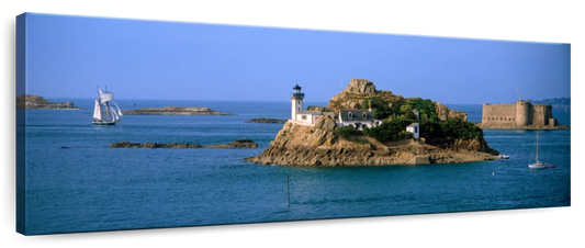Frendorf | L'ile Louet Leuchtturm und Schloss von Taurus Wandkunst