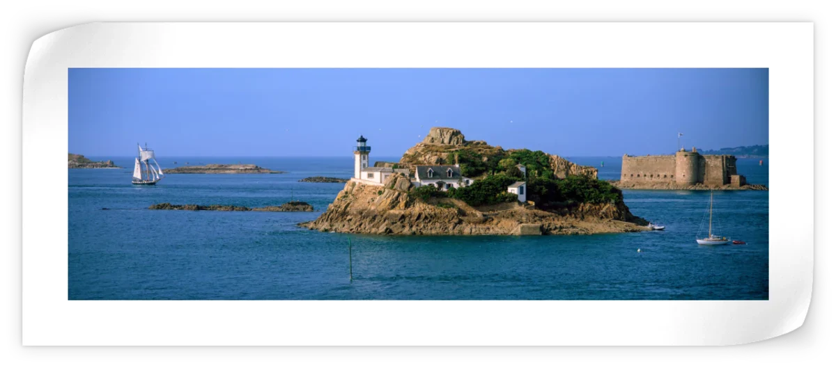 Frendorf | L'ile Louet Leuchtturm und Schloss von Taurus Wandkunst