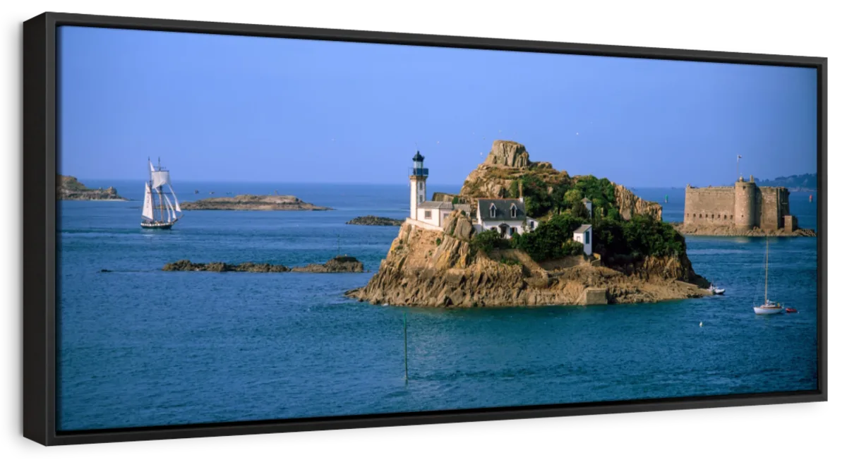 Frendorf | L'ile Louet Leuchtturm und Schloss von Taurus Wandkunst