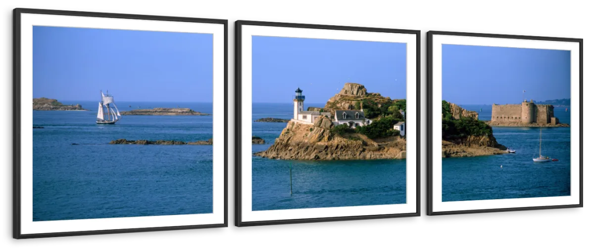 Frendorf | L'ile Louet Leuchtturm und Schloss von Taurus Wandkunst