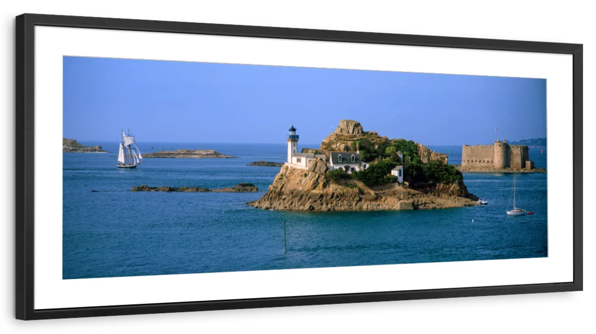 Frendorf | L'ile Louet Leuchtturm und Schloss von Taurus Wandkunst