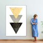 Frendorf | Gelb und Schwarz Geo I Wandkunst