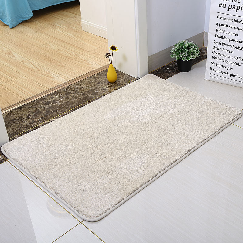 Beige Solide Getuftete Badematte