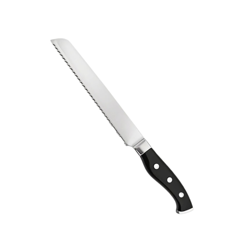 Frendorf | Küchenchefmesser - Brotmesser - Gezackte Klinge aus Edelstahl für müheloses Schneiden - Perfekt zum Schneiden von Brot, Backwaren und weichen Früchten - Ergonomischer Griff für einen bequemen Halt und Kontrolle