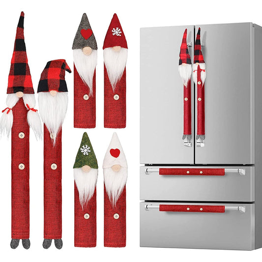 Frendorf | 8-teilig: Gnom Weihnachts Kühlschrankgriff Abdeckungen Set