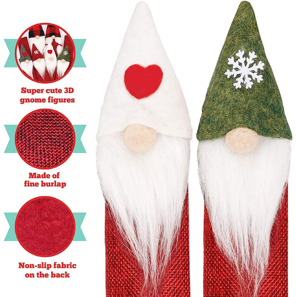Frendorf | 8-teilig: Gnom Weihnachts Kühlschrankgriff Abdeckungen Set