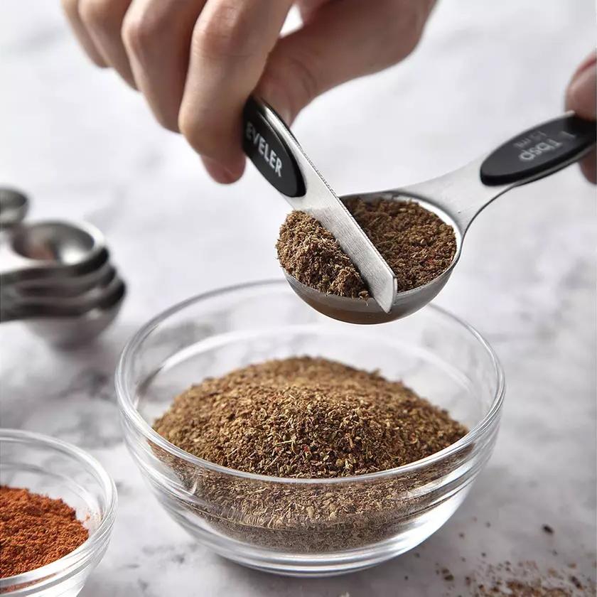 Frendorf | 8-teilig: Edelstahl Magnetische Messlöffel Set