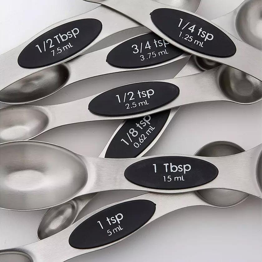 Frendorf | 8-teilig: Edelstahl Magnetische Messlöffel Set